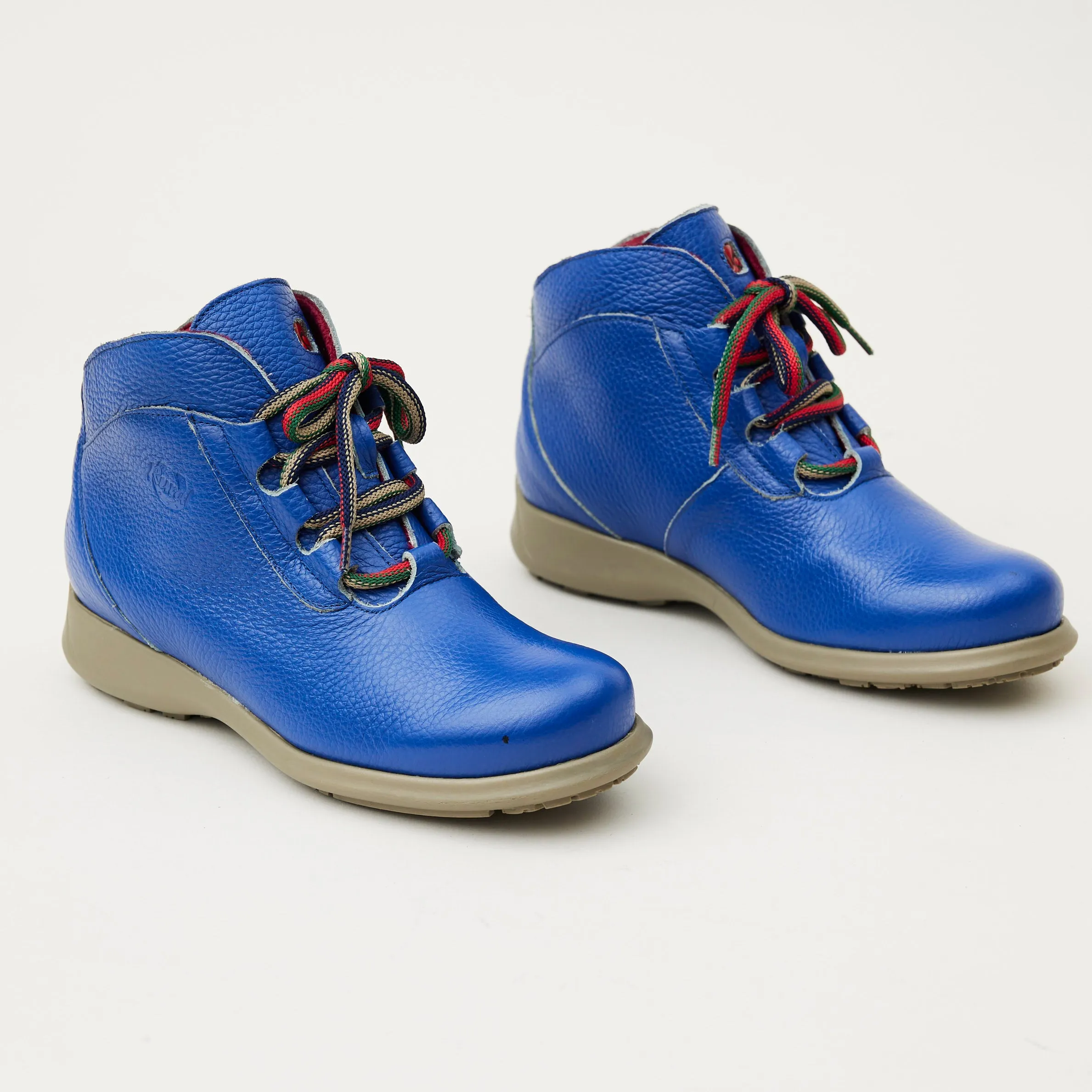 Jose Saenz Electric Blue Leather Walking Boots