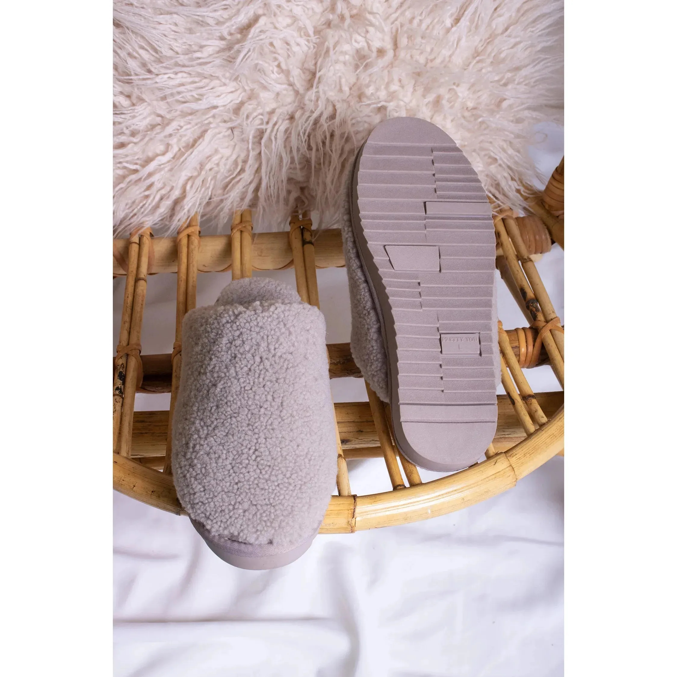 Jude Sheepskin Slidders - Truffle