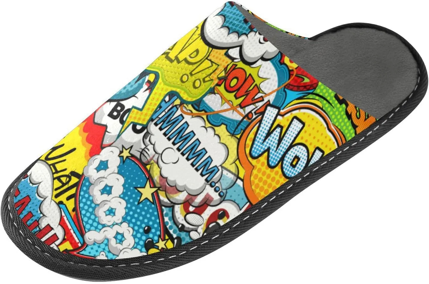 JUNZAN Womens Slippers Cartoon Cosmic Women Slippers Indoor Memory Foam Home Shoes Women House Shoes Cozy Slipper For Women