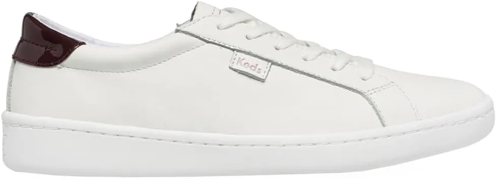 Keds Womens Ace Lace Up Sneakers Shoes Casual - White