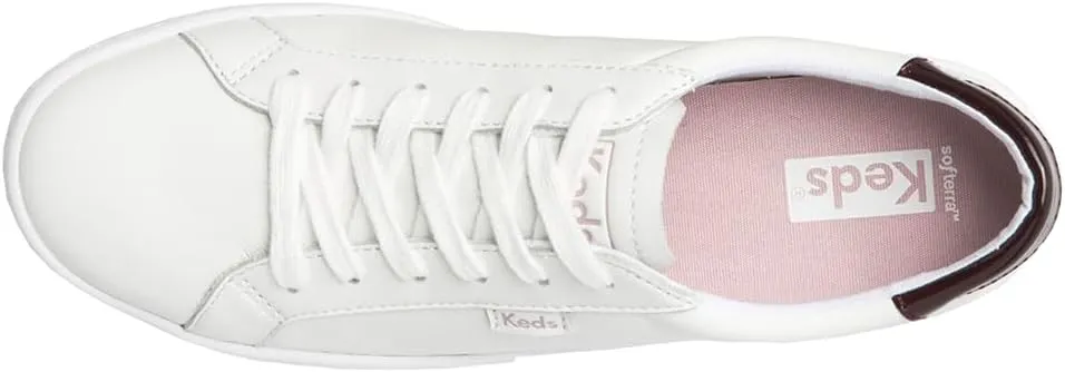 Keds Womens Ace Lace Up Sneakers Shoes Casual - White
