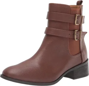 Kenneth Cole Reaction Women's Women's Salt Biker Chelsea Boot, Tan, 9.5