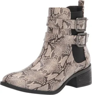 Kenneth Cole Reaction Women's Women's Salt Biker Jewel Chelsea Boot, Sand, 9