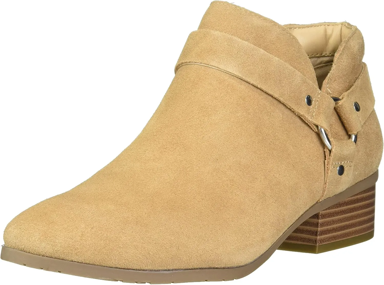 Kenneth Cole Reaction Women's Women's Side Skip Harness Ankle Boot, Sand, 7