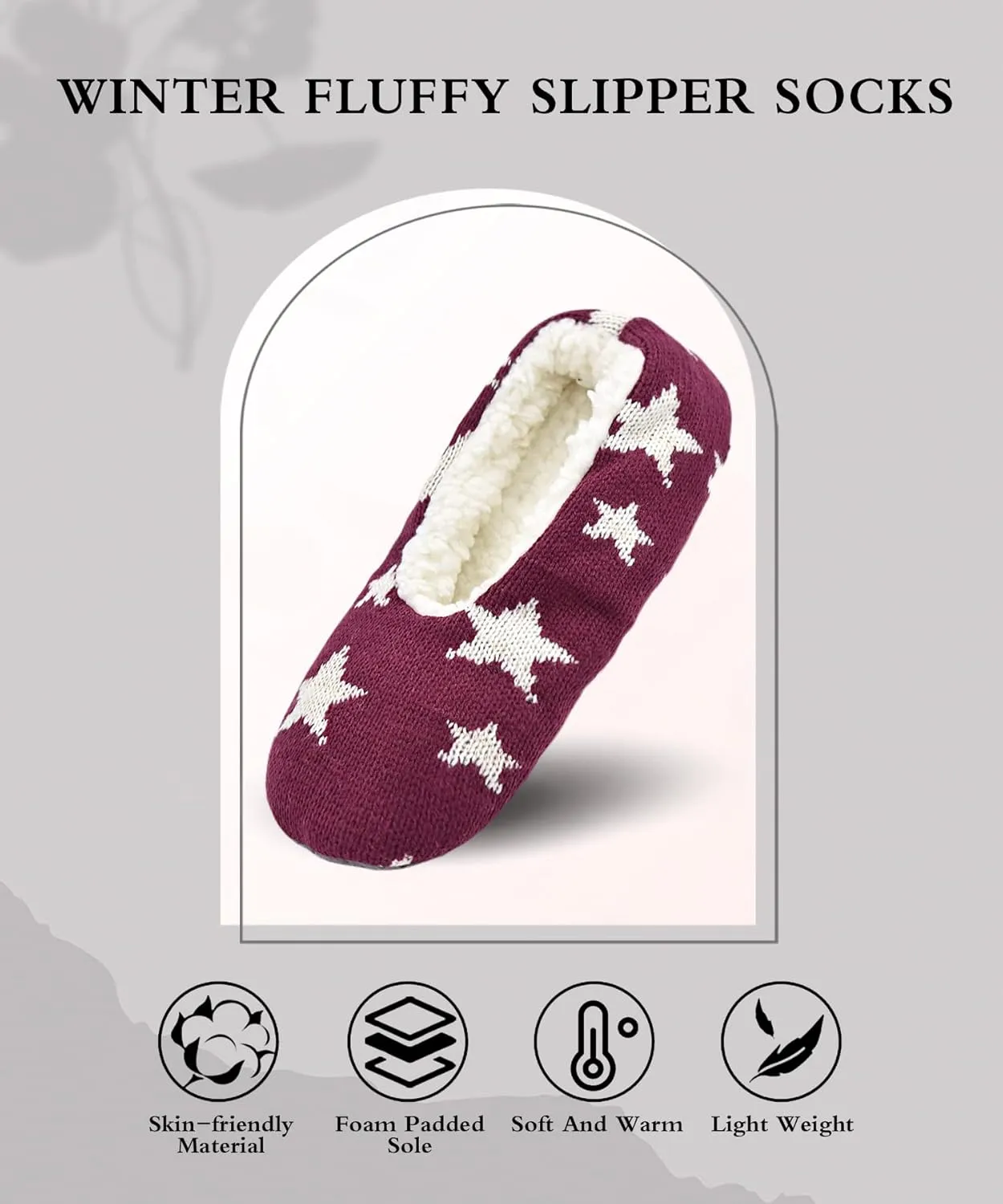 Keyela Slipper Socks for Women Grippers- House Slippers for Women Indoor -Non Slip Socks- Fuzzy Cute Animal Women's/Ladies Slippers-Holiday Gifts for Her/Mother's