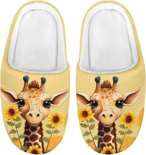 Kids House Slippers Size 9-14.5 Cute Slippers for Teen Girls Soft Plush Warm Bedroom Shoes