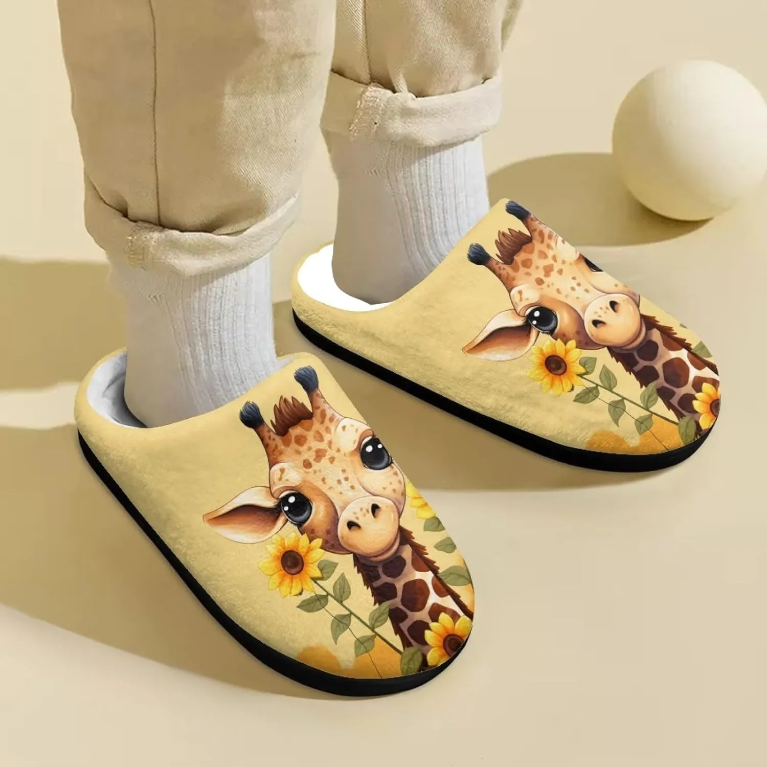 Kids House Slippers Size 9-14.5 Cute Slippers for Teen Girls Soft Plush Warm Bedroom Shoes