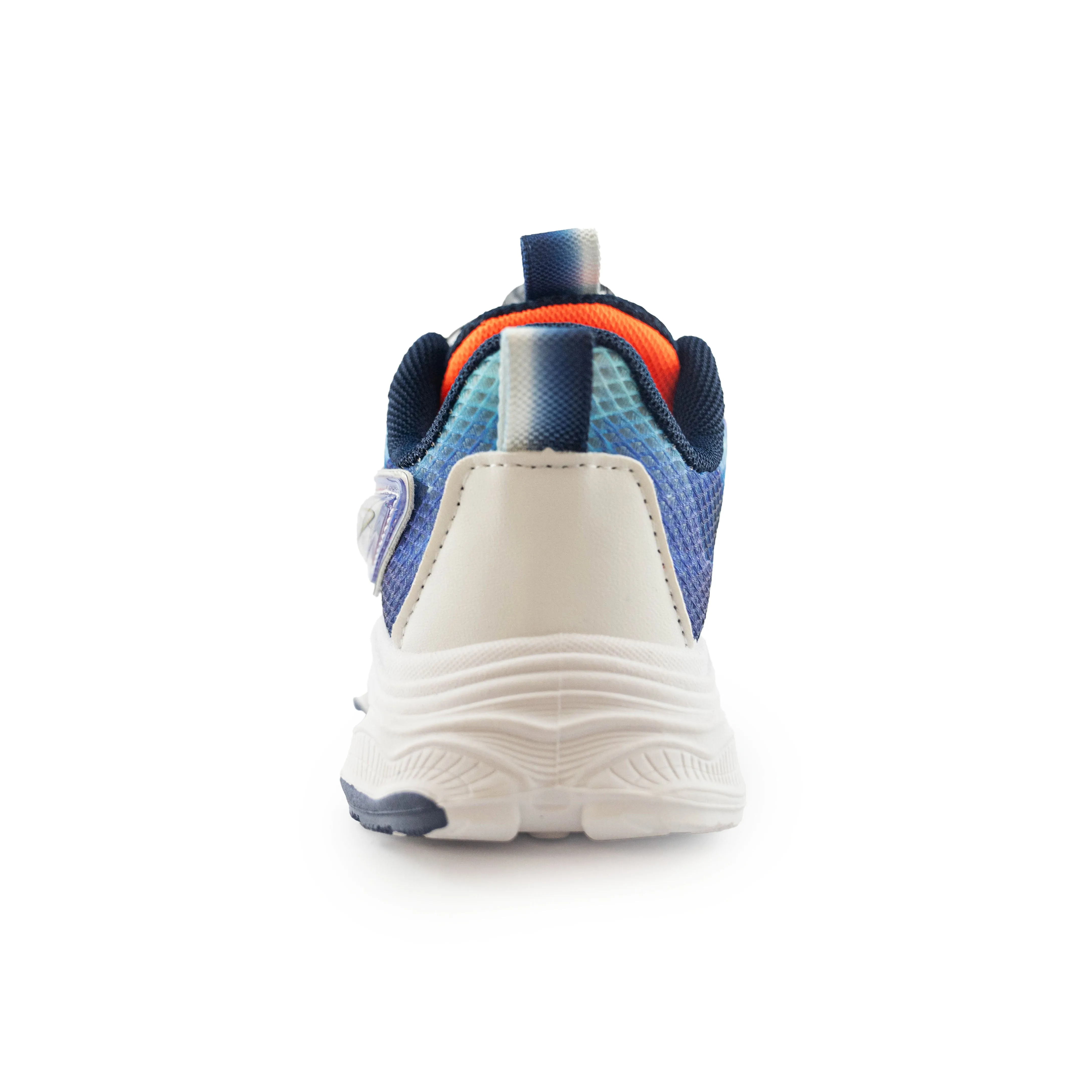 Kid's Rotary buckle Sneakers - Orange/Blue/White D3032