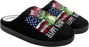 Kids Slippers for Boys, Warm Soft Fluffy Slippers for Winter, Slip On Scuff Slippers for Bedroom