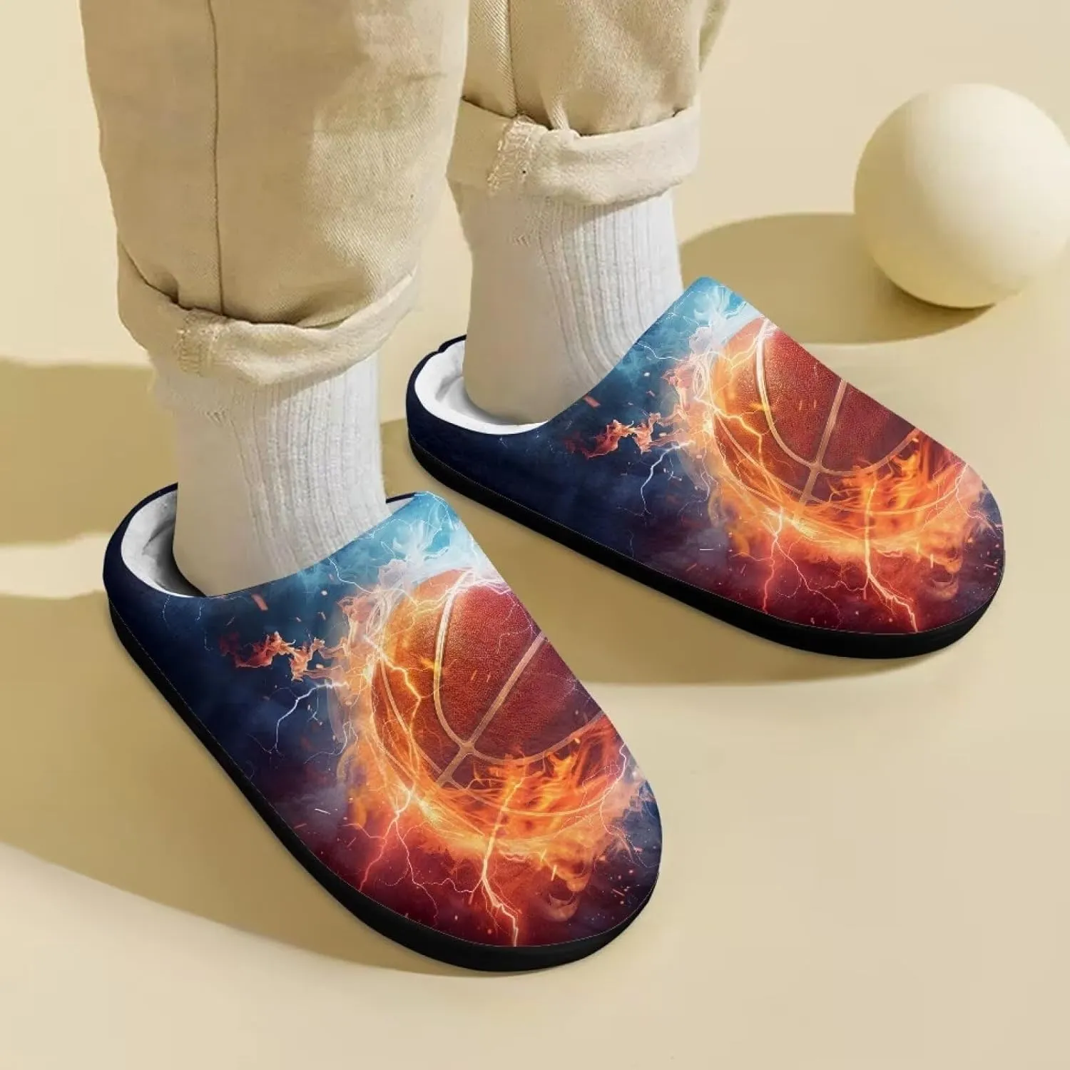 Kids Slippers for Girls Boys - Plush Fuzzy Indoor Shoes