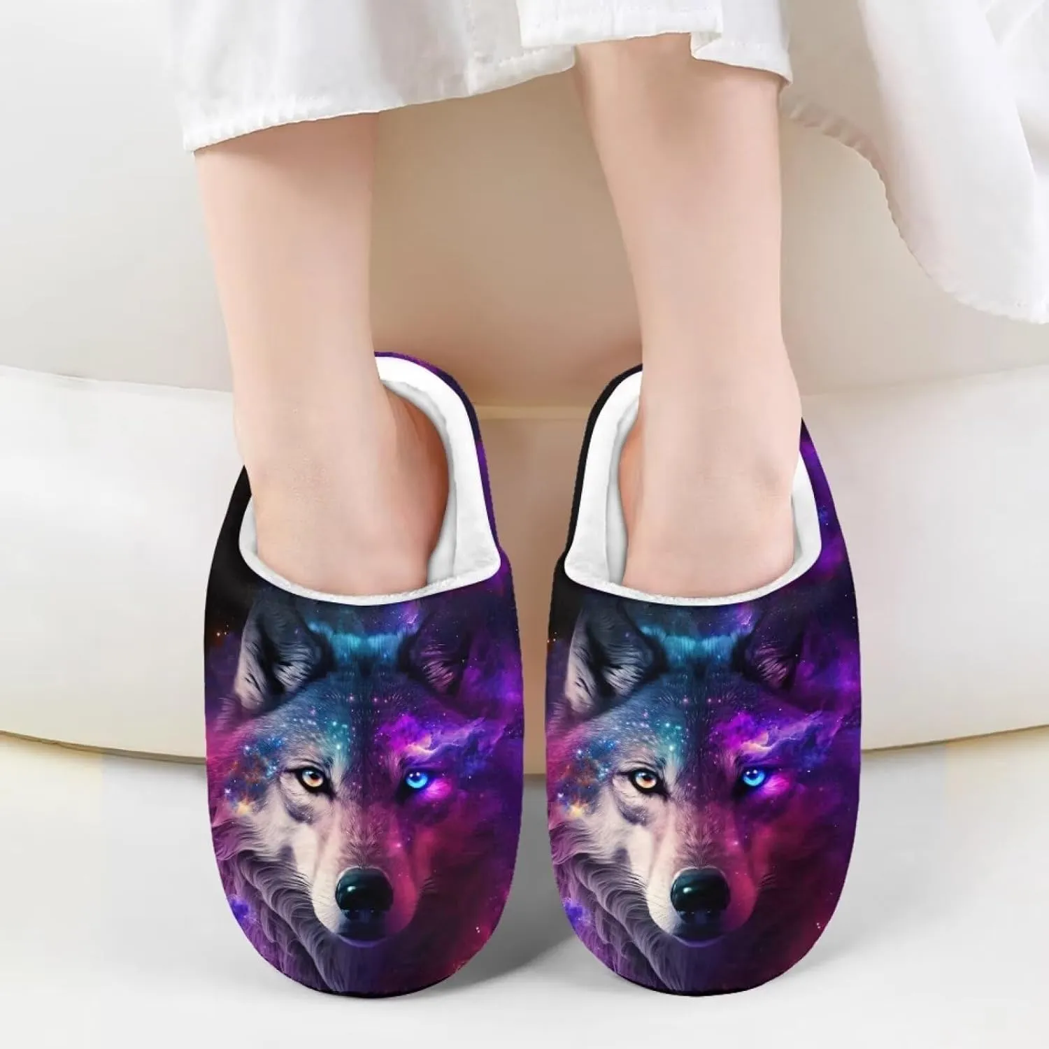 Kids Slippers for Girls Boys - Plush Fuzzy Indoor Shoes