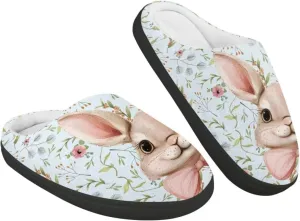 Kids Slippers Winter Plush Warm Slippers Animal Print House Shoes Soft Fuzzy Slippers Indoor Non Slip Cotton Shoes for Boys Girls US 9-15