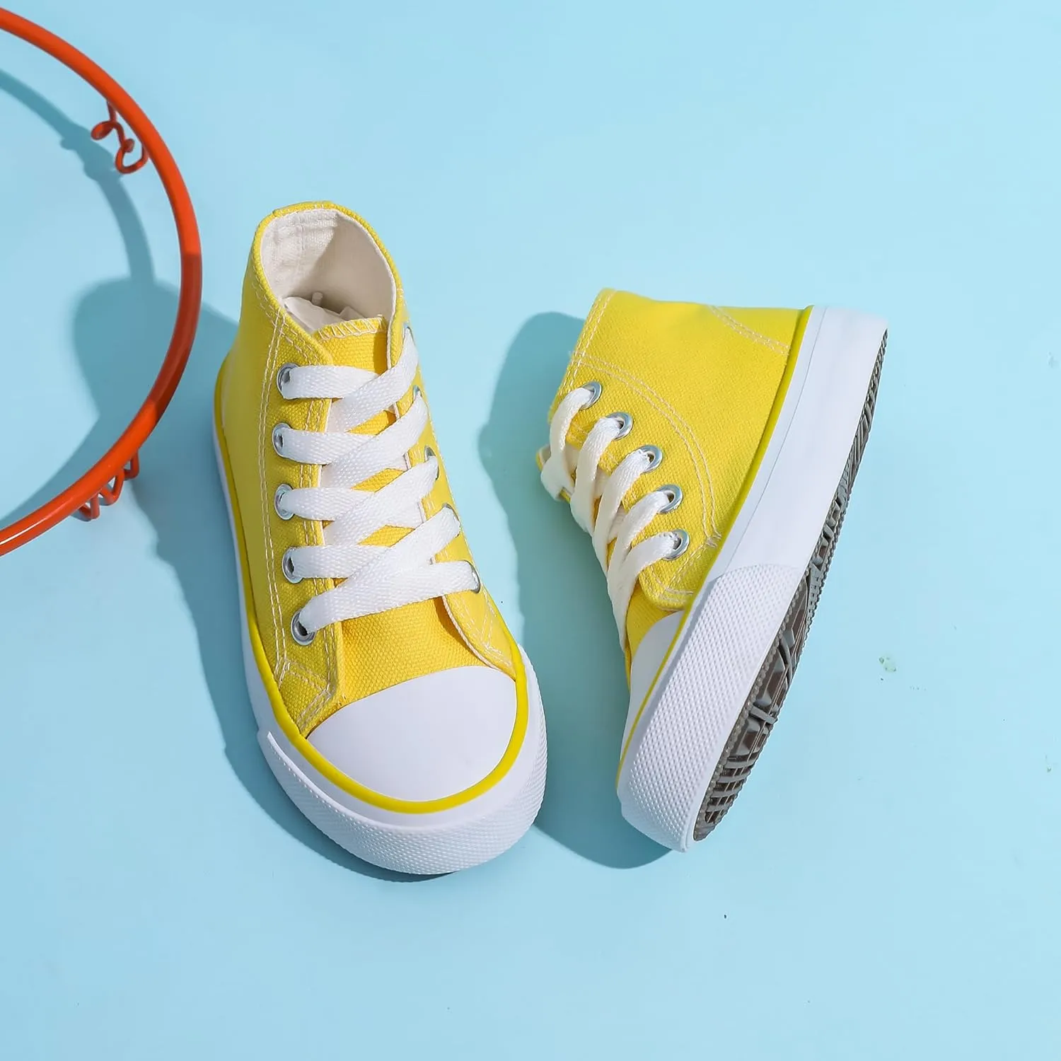 Komfyea Children High Upper Canvas Shoes Casual Sneakers(Toddler/Little Kids)
