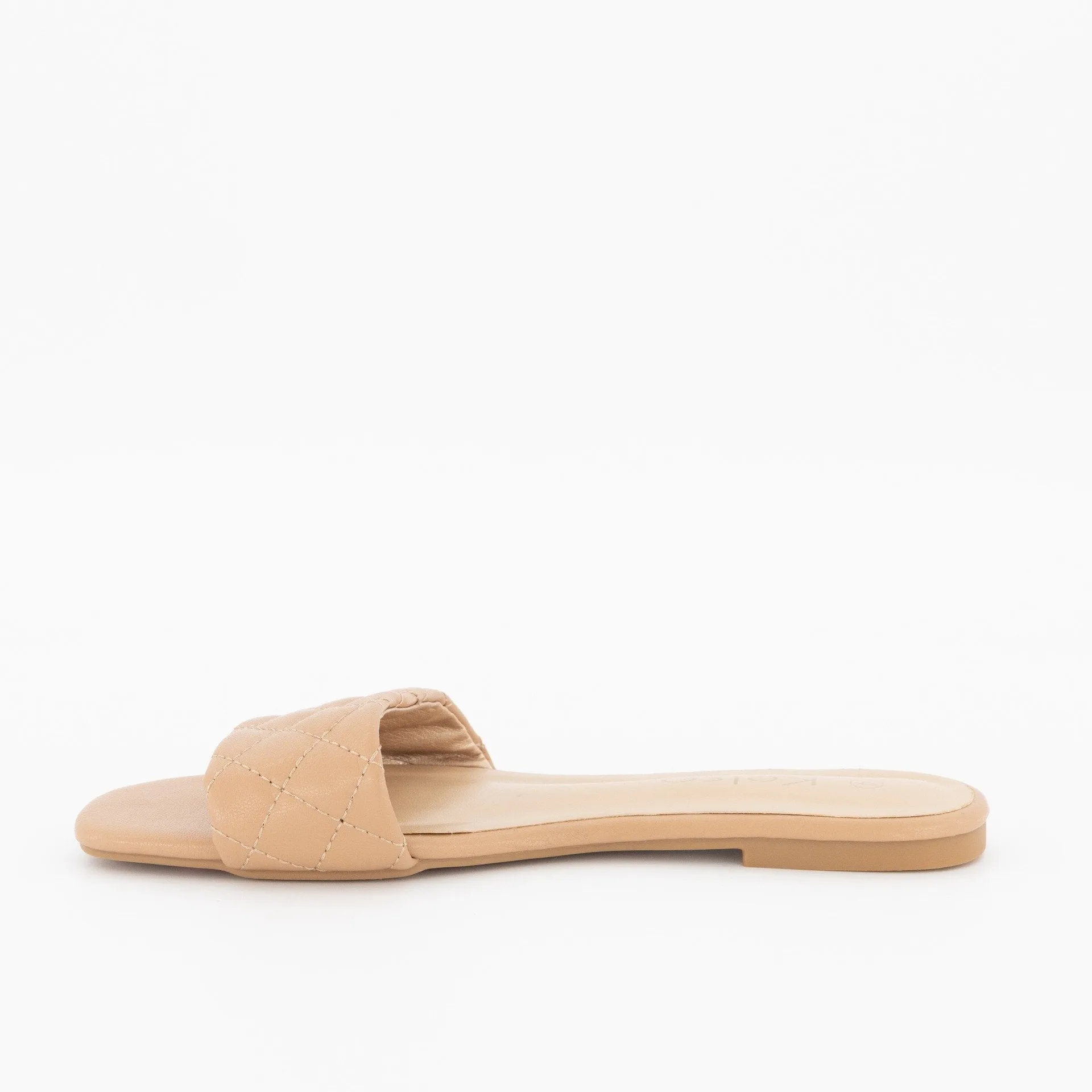 Ladies-Kelso Quilted Mule - Camel