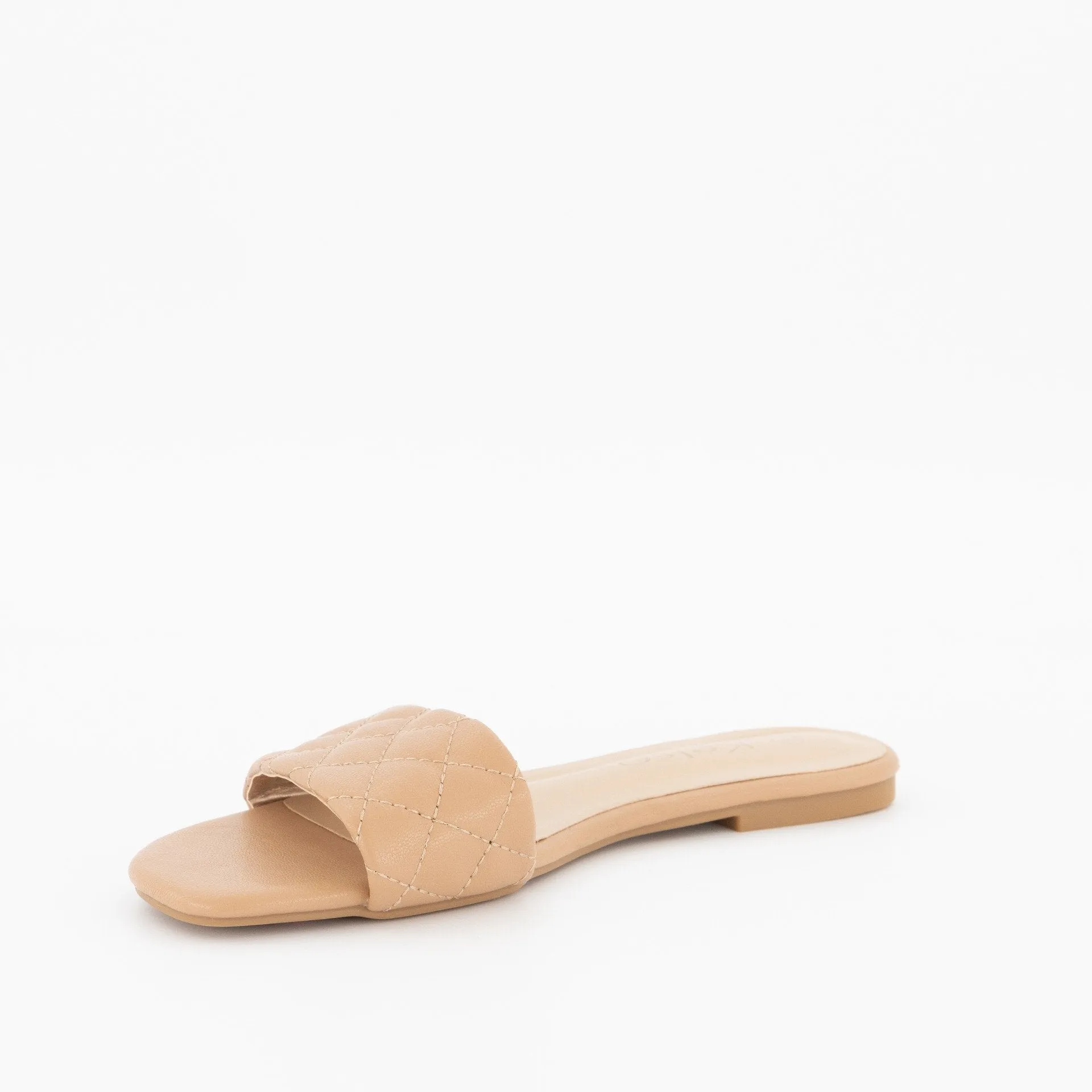 Ladies-Kelso Quilted Mule - Camel