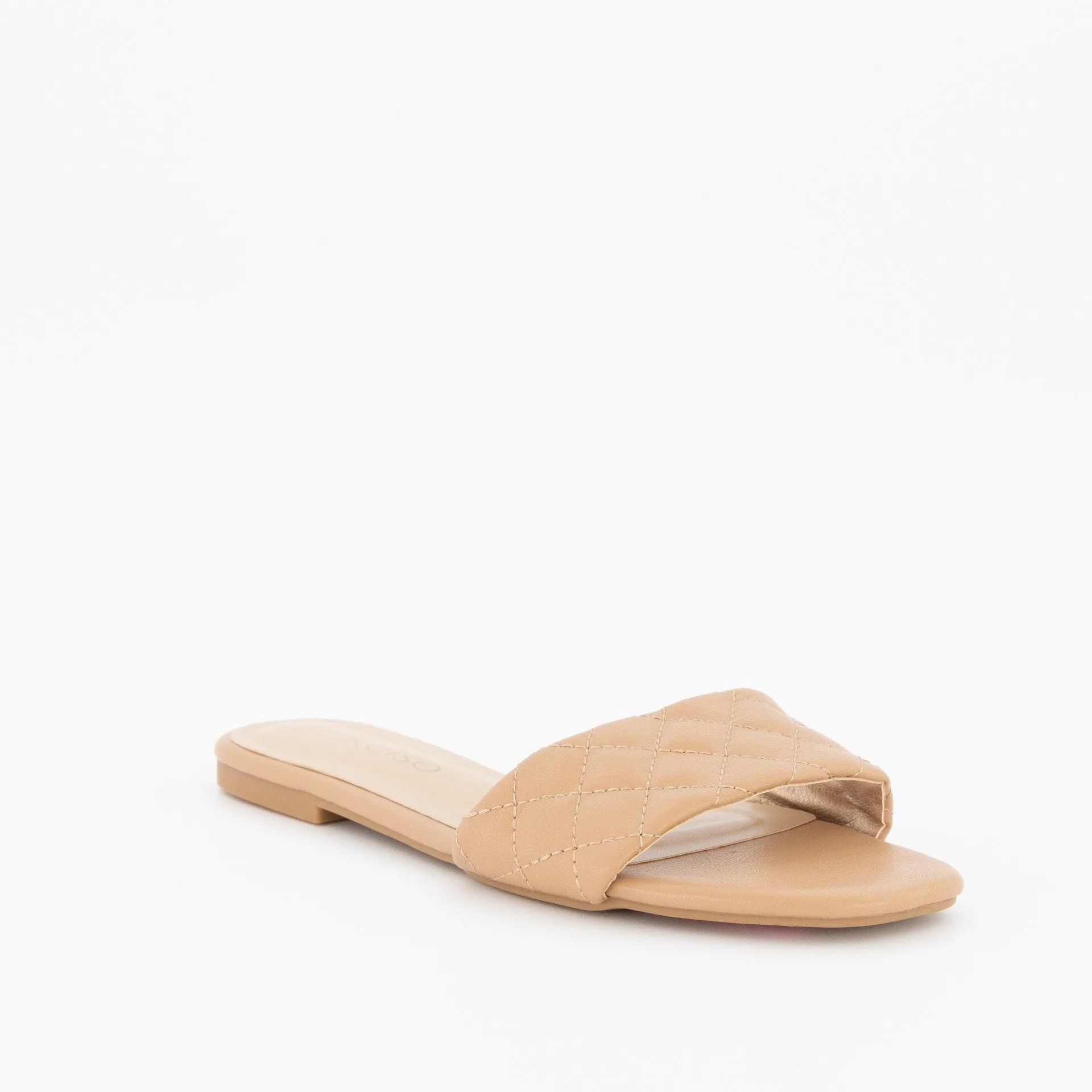 Ladies-Kelso Quilted Mule - Camel