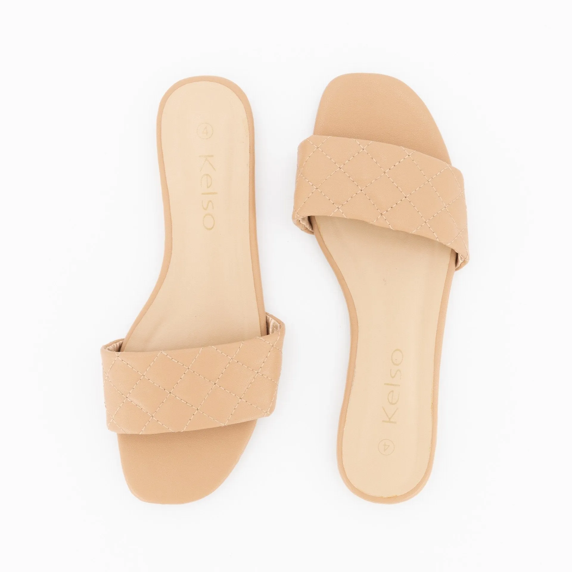 Ladies-Kelso Quilted Mule - Camel