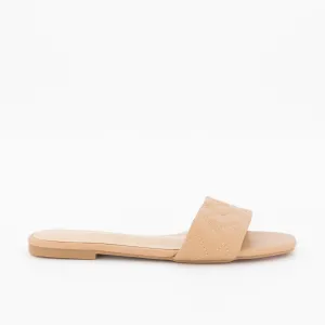 Ladies-Kelso Quilted Mule - Camel
