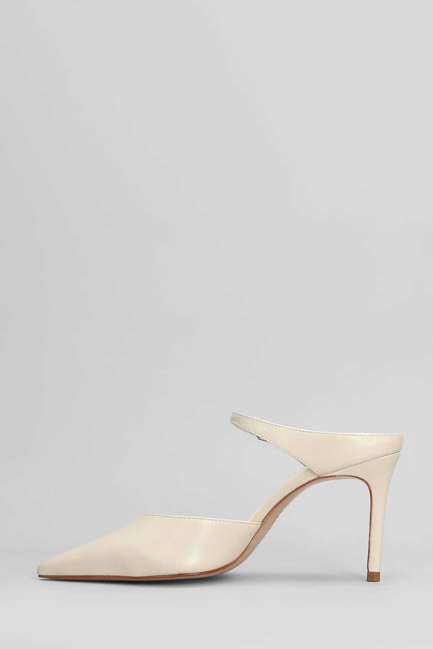 Laura Mule Slipper-Mule in beige leather
