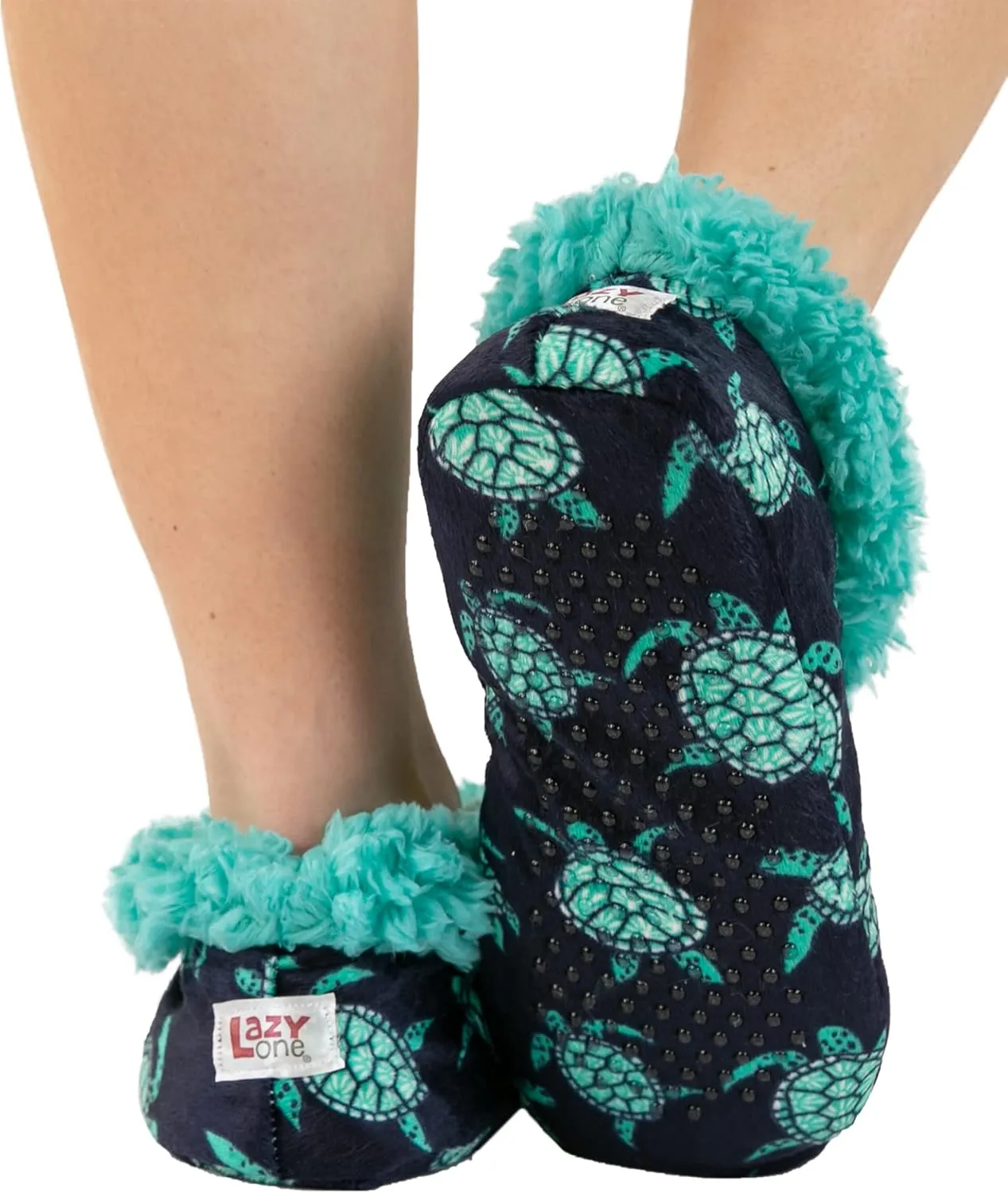 Lazy One Fuzzy Feet Slippers for Women, Cute Fleece-Lined House Slippers, Cute Slipper Socks