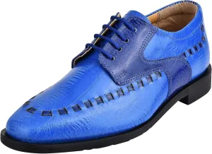 LIBERTYZENO Boys Plain & EEL Print Genuine Leather Kids & Toddlers Lace Up Oxford Dress Shoes for Prom Graduation