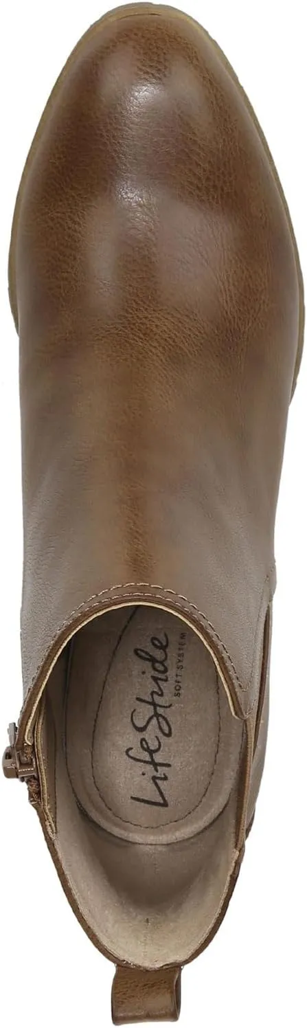 LifeStride Womens Mesa Ankle Boot Whiskey 8.5 M