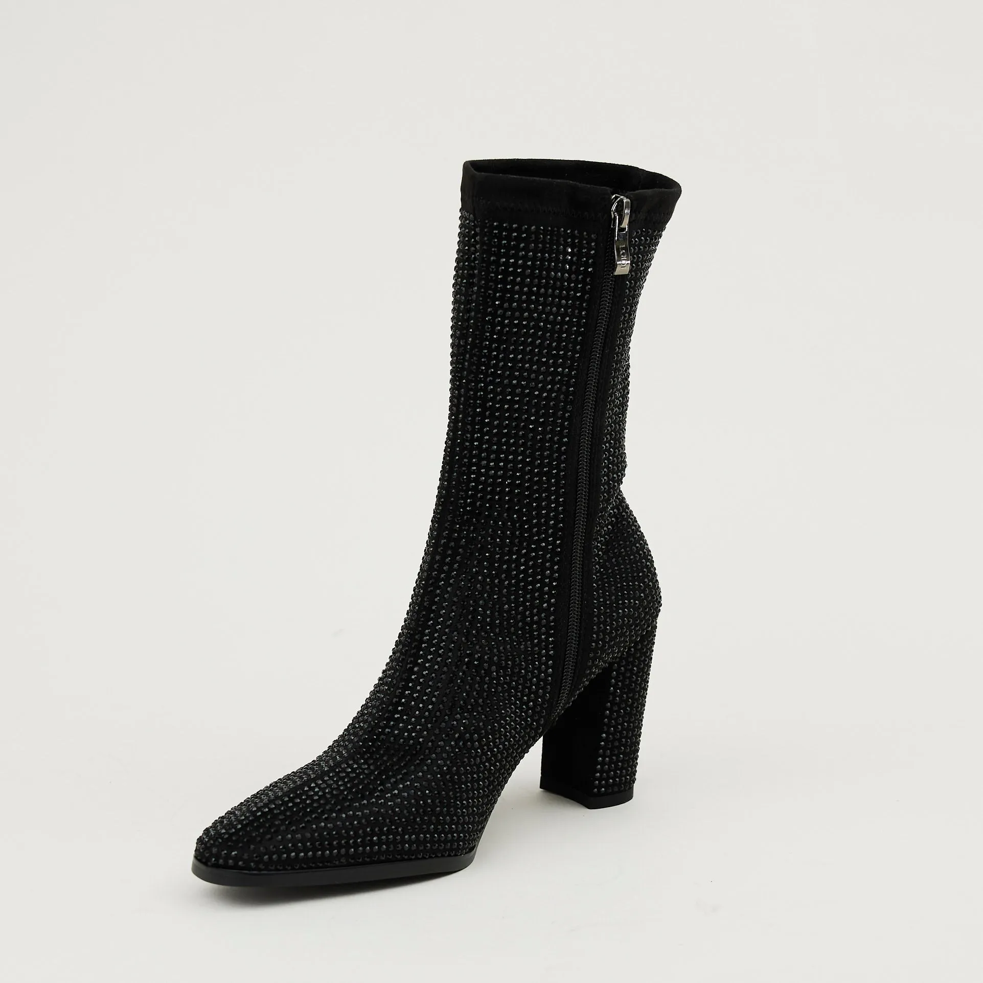 Lodi Black Sparkly Stretch Boots