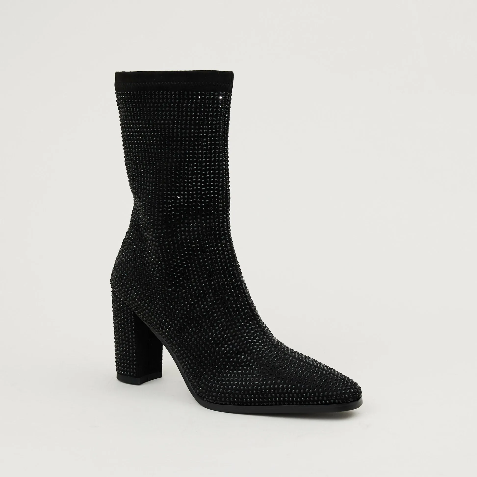 Lodi Black Sparkly Stretch Boots