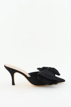 Loeffler Randall pumps Margot Bow Mule MARGOT-MO-BLACK black