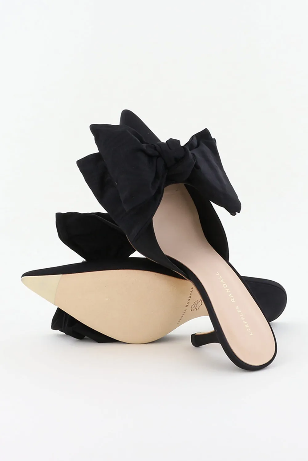 Loeffler Randall pumps Margot Bow Mule MARGOT-MO-BLACK black