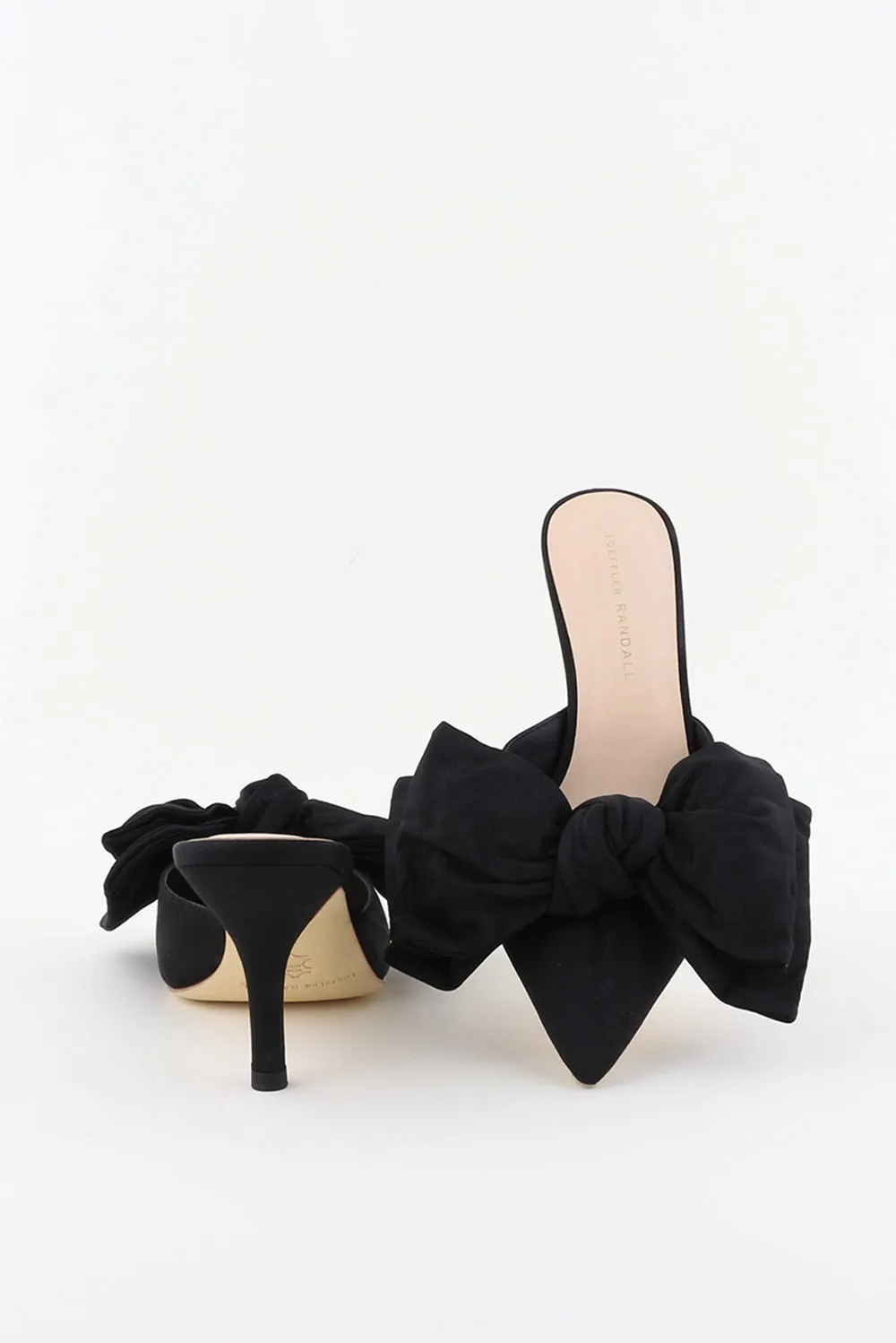 Loeffler Randall pumps Margot Bow Mule MARGOT-MO-BLACK black