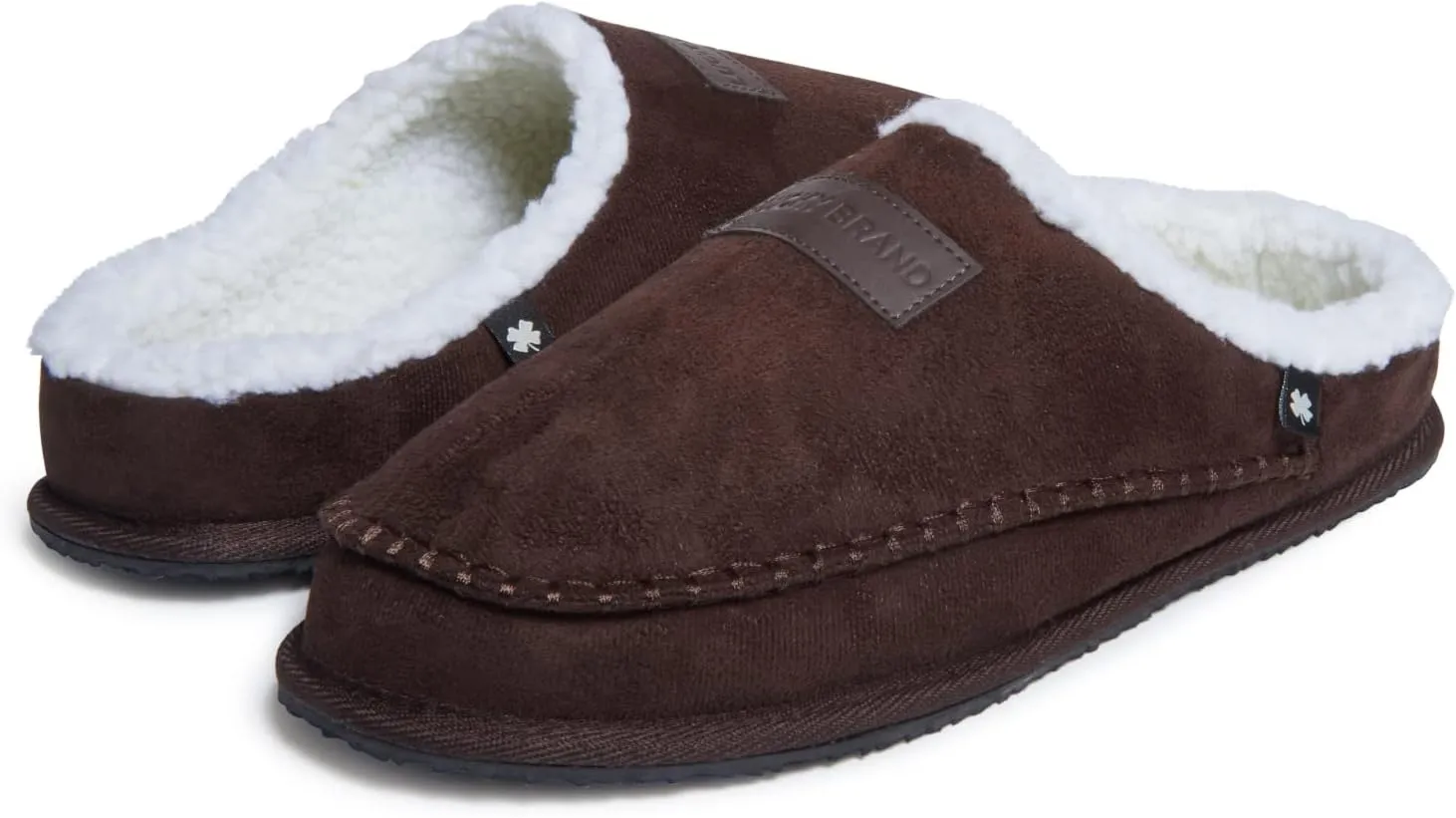 Lucky Brand Men's Memory Foam Slip On Clog Slippers, Indoor Outdoor Mens House Shoes, Warm Bedroom Clogs Slipper for Men