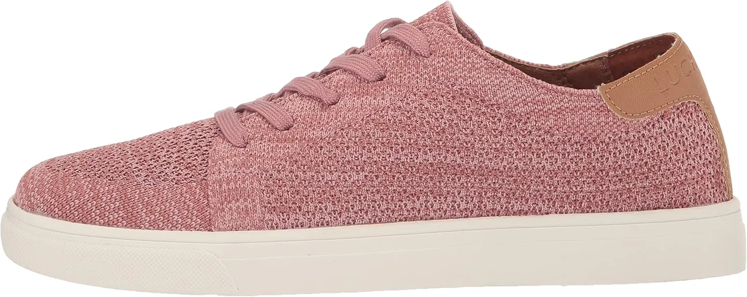 Lucky Brand Women's Leigan Mixed Knit Sneaker