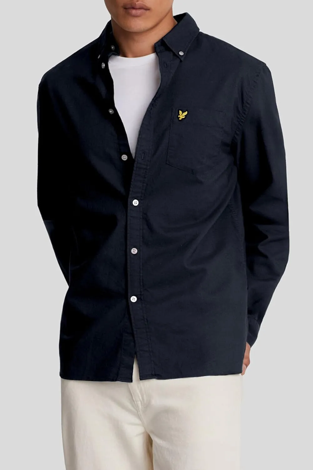 Lyle & Scott Mens Plain Oxford Shirt