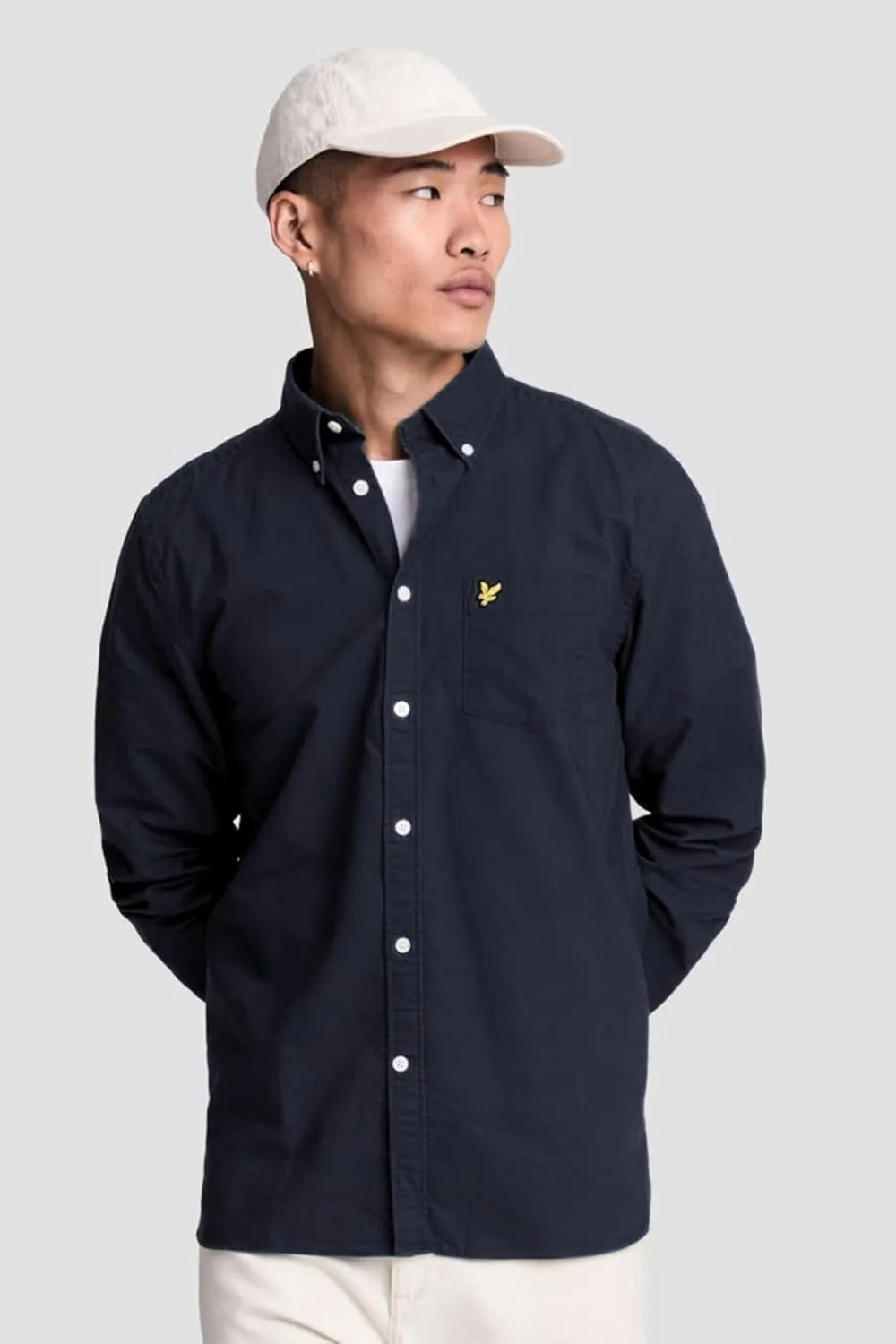 Lyle & Scott Mens Plain Oxford Shirt