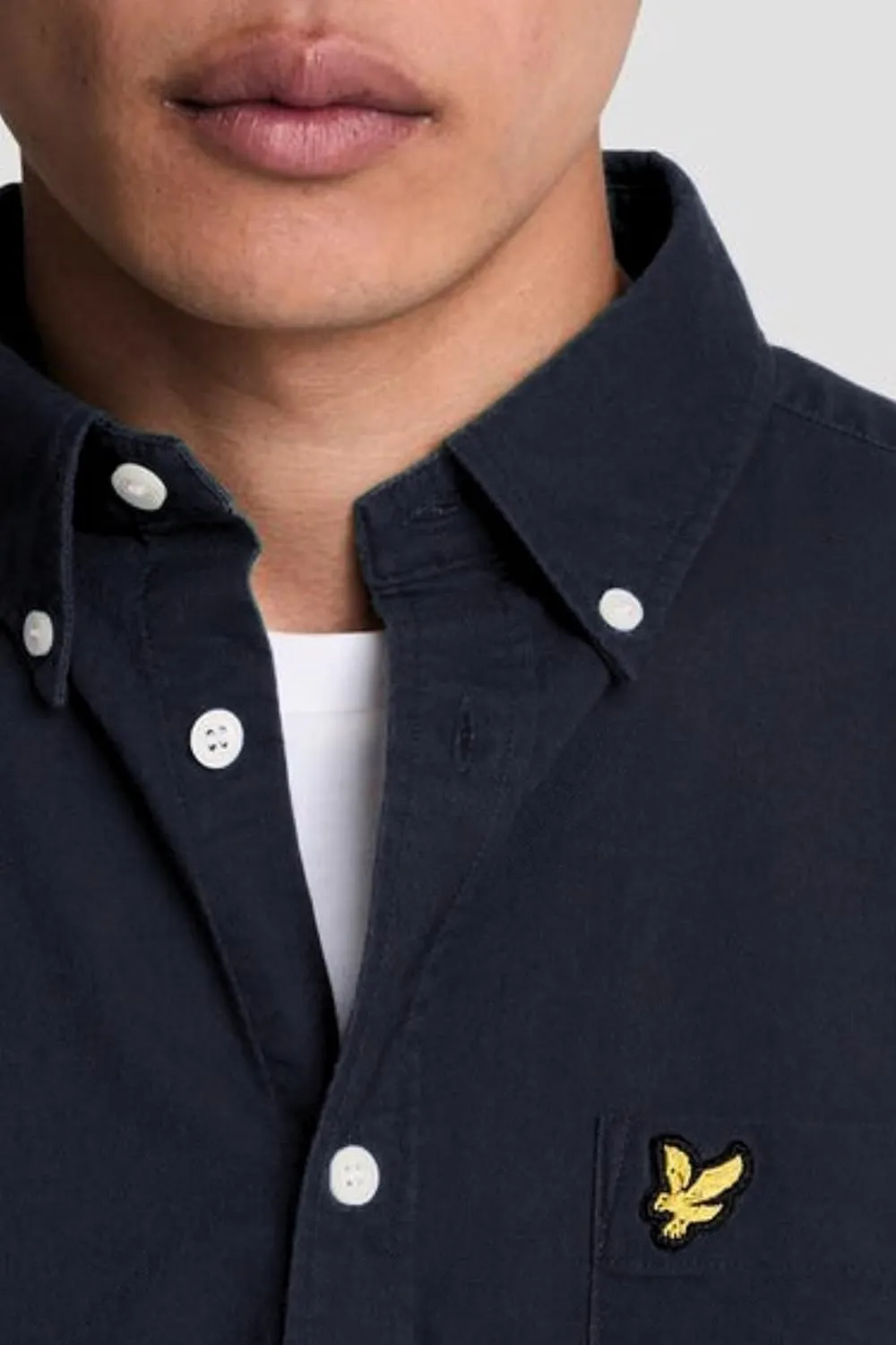 Lyle & Scott Mens Plain Oxford Shirt