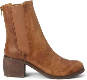 Matisse Womens Campello Round Toe Zippered Chelsea Casual Boots Ankle Mid Heel 2-3" - Brown - Size 10 M