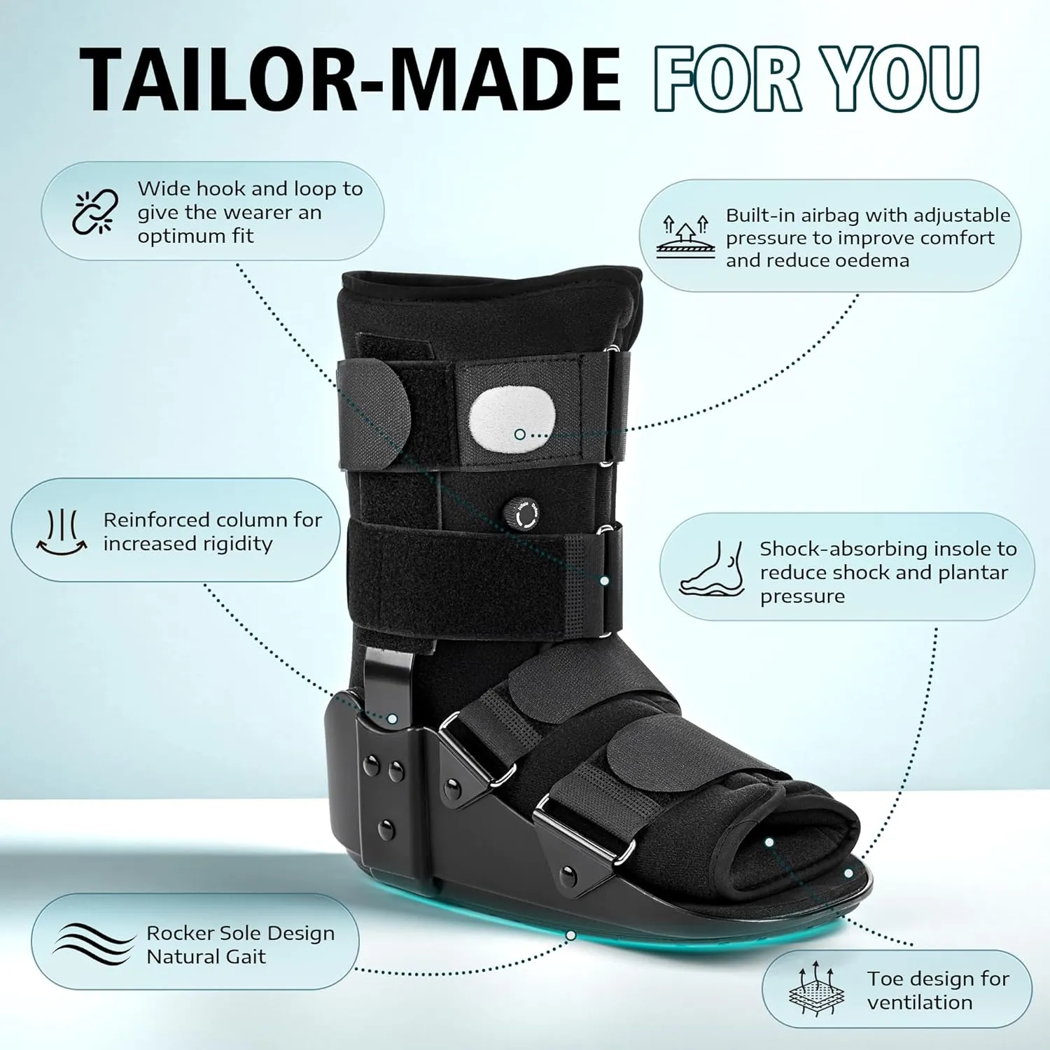 Medibot Walker Boot, Fracture Boot for Foot and Ankle Size S