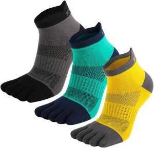 MEIKAN Toe Socks （2022New）, Running Socks for Men & Women, 3 Pairs of Unisex Sneaker Sports Socks…