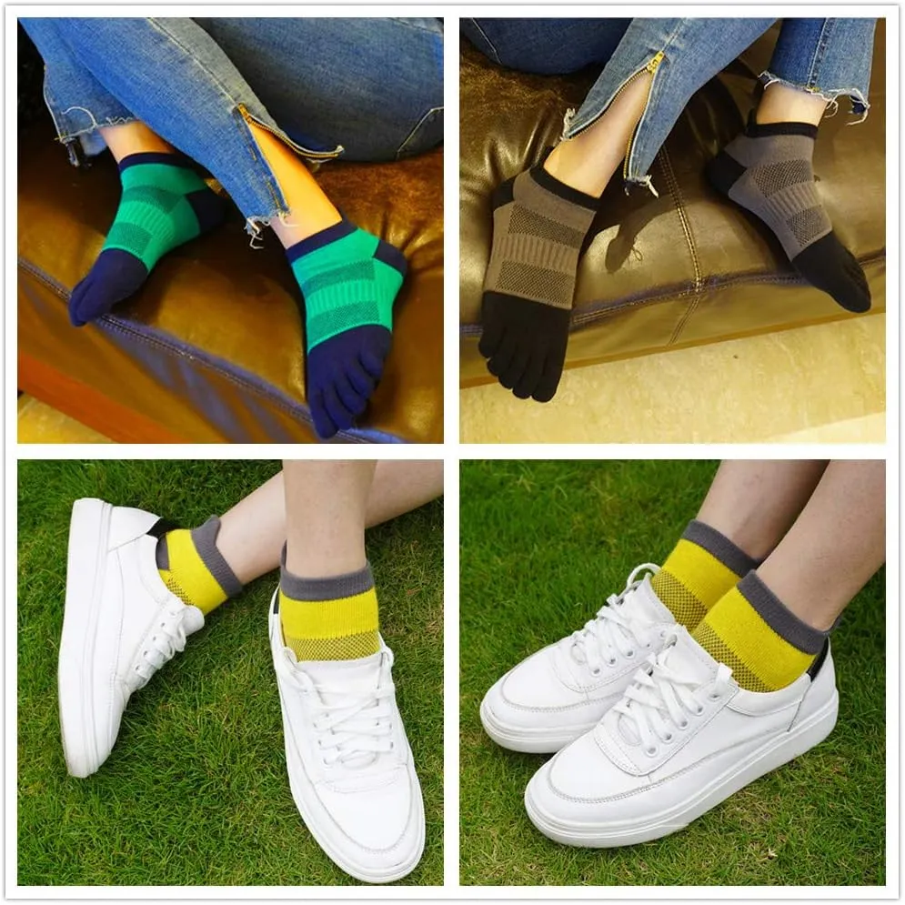 MEIKAN Toe Socks （2022New）, Running Socks for Men & Women, 3 Pairs of Unisex Sneaker Sports Socks…