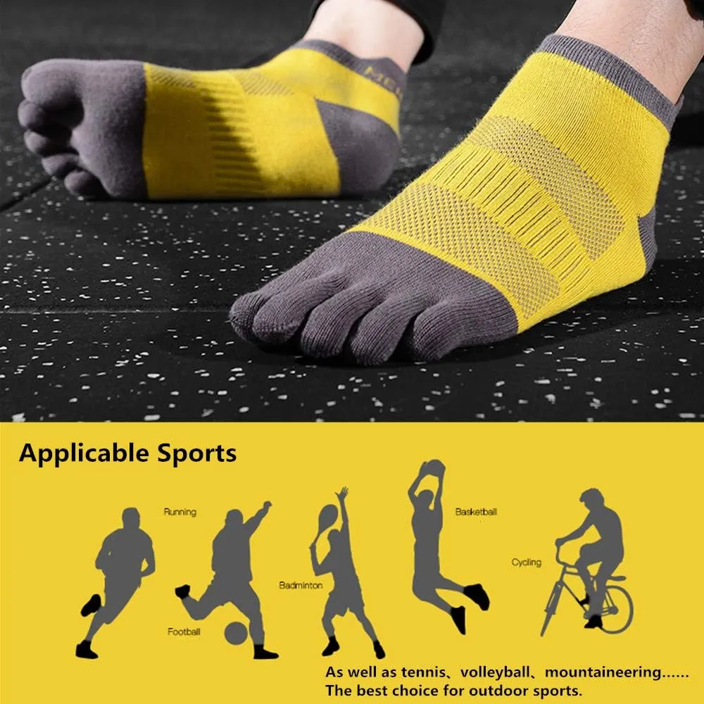 MEIKAN Toe Socks （2022New）, Running Socks for Men & Women, 3 Pairs of Unisex Sneaker Sports Socks…