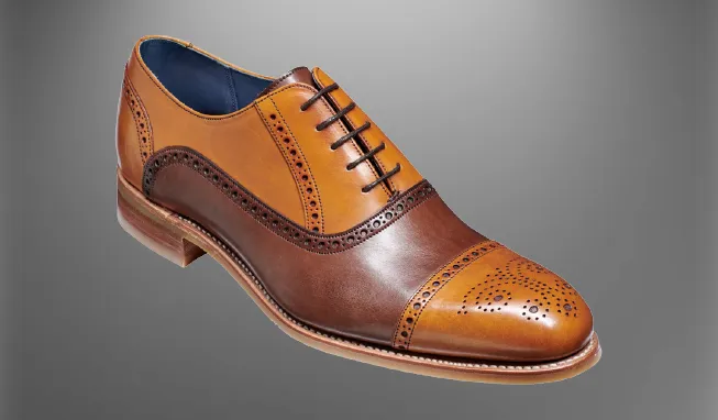 Men Handmade Brown and Tan Leather Brogue Dress Shoes, Men Oxford Shoes