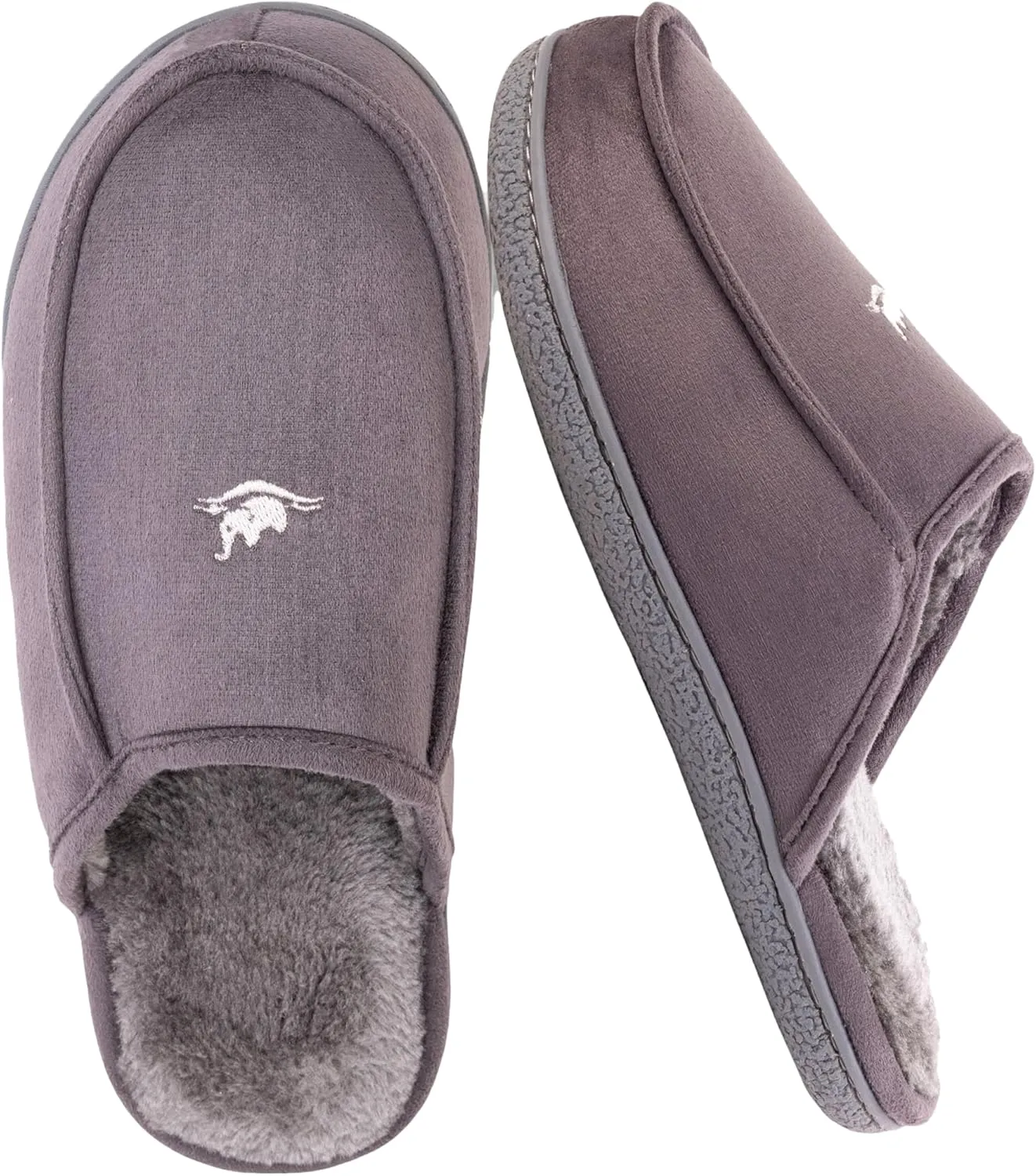 Men's 80D High Density Memory Foam House Slippers, Indoor Outdoor Slip On Clog House Shoes