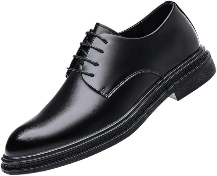 Men's Business Casual Dress Shoes Mens Italy Classic Lace-Up Brogue Oxfords Shoes Modern Formal Leather Derby Shoes(9.5)