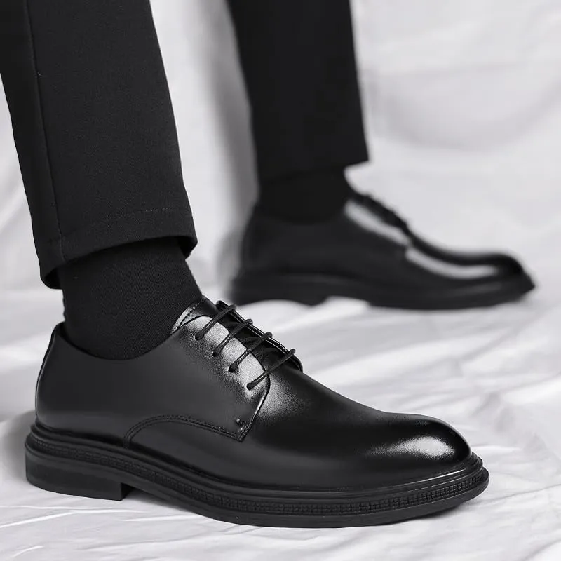 Men's Business Casual Dress Shoes Mens Italy Classic Lace-Up Brogue Oxfords Shoes Modern Formal Leather Derby Shoes(9.5)