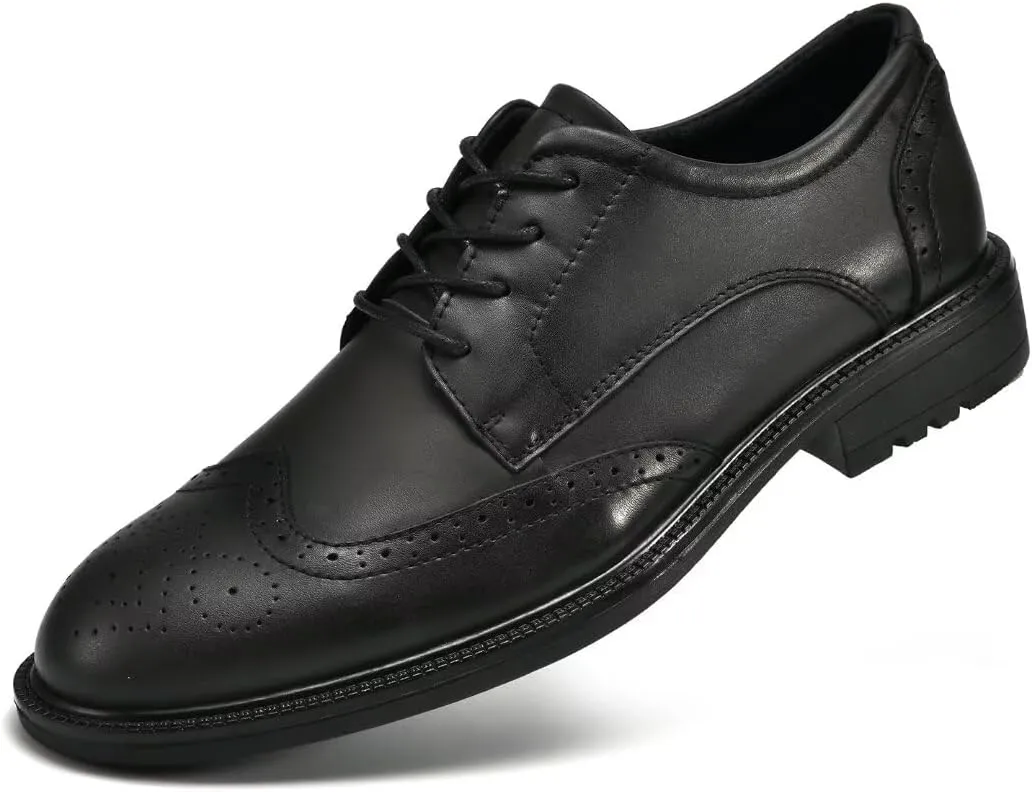 Mens Dress Shoes, Lace Up Plain Toe Leather Oxford