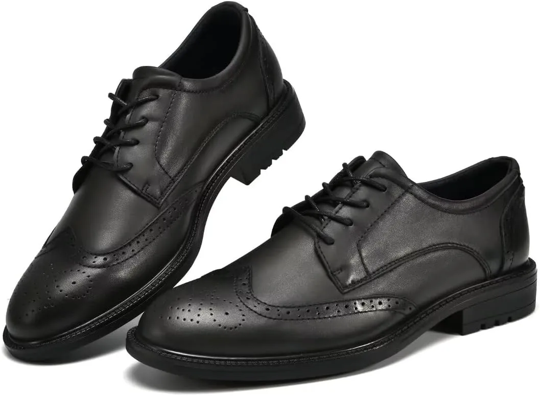 Mens Dress Shoes, Lace Up Plain Toe Leather Oxford