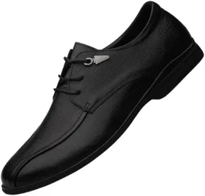 Men's Fashion Classic Dress Shoes Leather Wingtip Lace-Up Brogue Shoes Lightweight Oxfords Shoes for Men