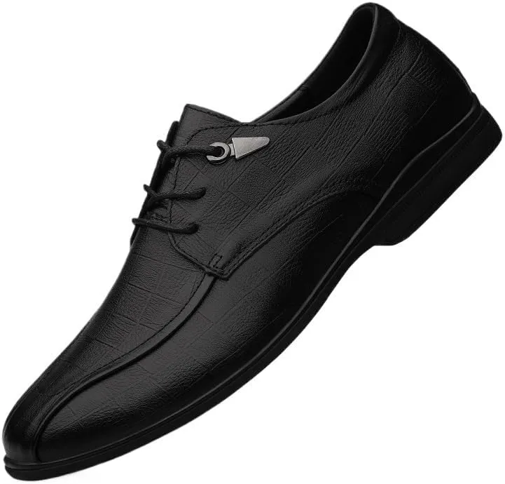 Men's Fashion Classic Dress Shoes Leather Wingtip Lace-Up Brogue Shoes Lightweight Oxfords Shoes for Men