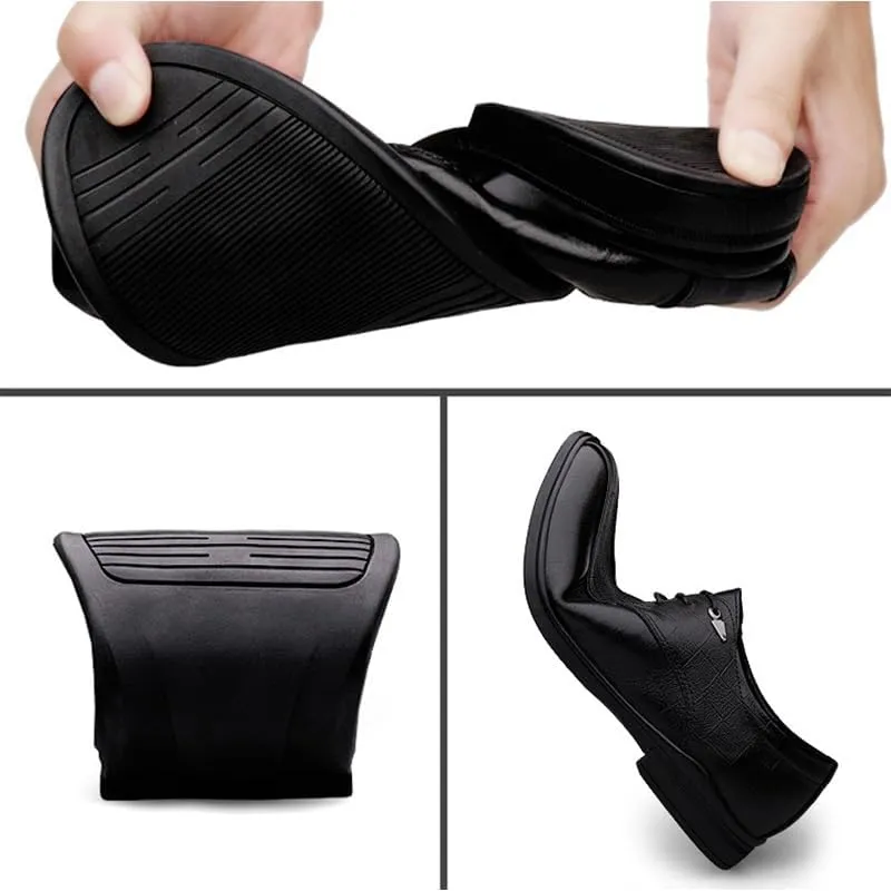 Men's Fashion Classic Dress Shoes Leather Wingtip Lace-Up Brogue Shoes Lightweight Oxfords Shoes for Men
